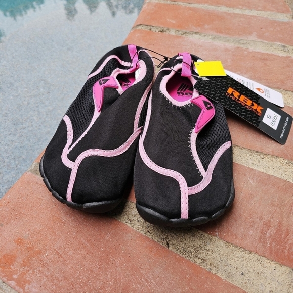 RBX Shoes - RBX Women's Black & Pink Athletic Water Shoes Size Small 5/6